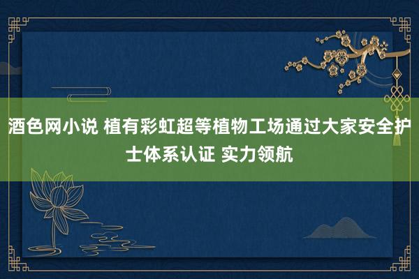 酒色网小说 植有彩虹超等植物工场通过大家安全护士体系认证 实力领航