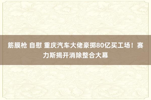 筋膜枪 自慰 重庆汽车大佬豪掷80亿买工场！赛力斯揭开消除整合大幕