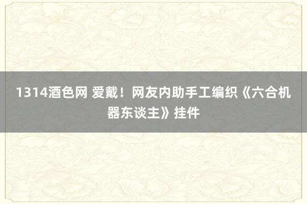 1314酒色网 爱戴！网友内助手工编织《六合机器东谈主》挂件