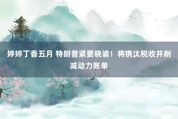 婷婷丁香五月 特朗普紧要晓谕！将镌汰税收并削减动力账单