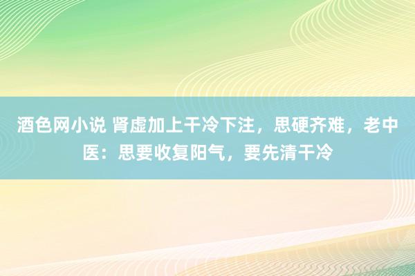 酒色网小说 肾虚加上干冷下注，思硬齐难，老中医：思要收复阳气，要先清干冷