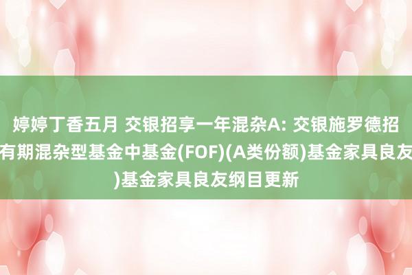 婷婷丁香五月 交银招享一年混杂A: 交银施罗德招享一年执有期混杂型基金中基金(FOF)(A类份额)基金家具良友纲目更新