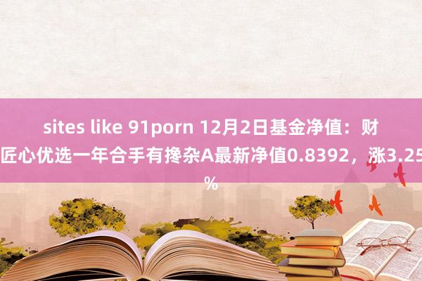 sites like 91porn 12月2日基金净值：财通匠心优选一年合手有搀杂A最新净值0.8392，涨3.25%