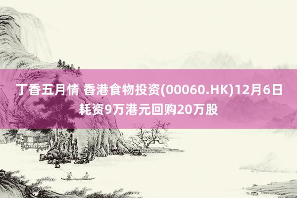 丁香五月情 香港食物投资(00060.HK)12月6日耗资9万港元回购20万股