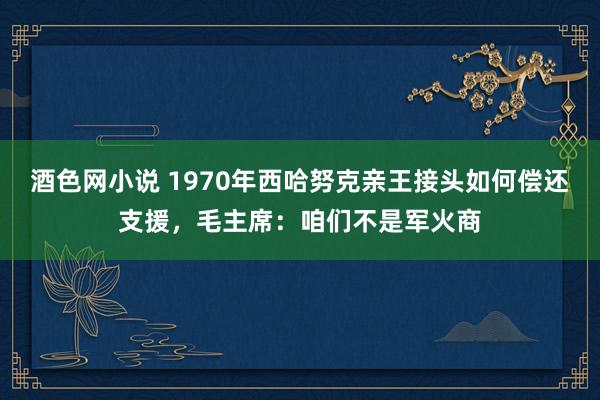 酒色网小说 1970年西哈努克亲王接头如何偿还支援，毛主席：咱们不是军火商