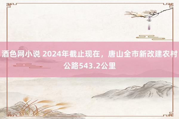 酒色网小说 2024年截止现在，唐山全市新改建农村公路543.2公里