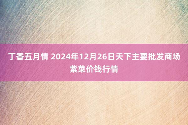 丁香五月情 2024年12月26日天下主要批发商场紫菜价钱行情