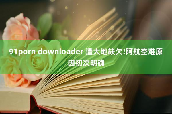 91porn downloader 遭大地缺欠!阿航空难原因初次明确