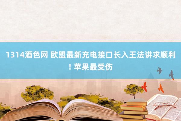 1314酒色网 欧盟最新充电接口长入王法讲求顺利! 苹果最受伤