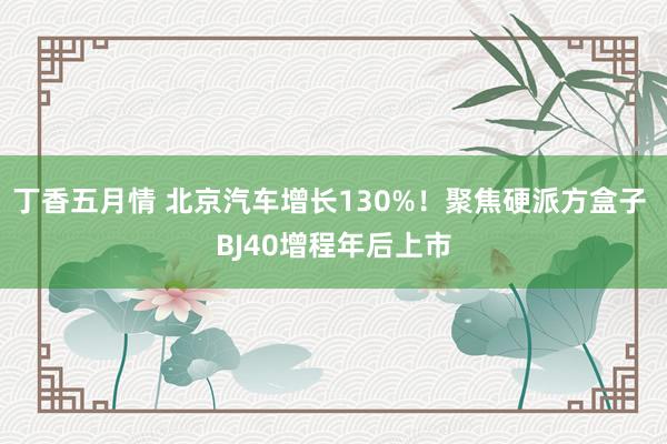 丁香五月情 北京汽车增长130%！聚焦硬派方盒子 BJ40增程年后上市